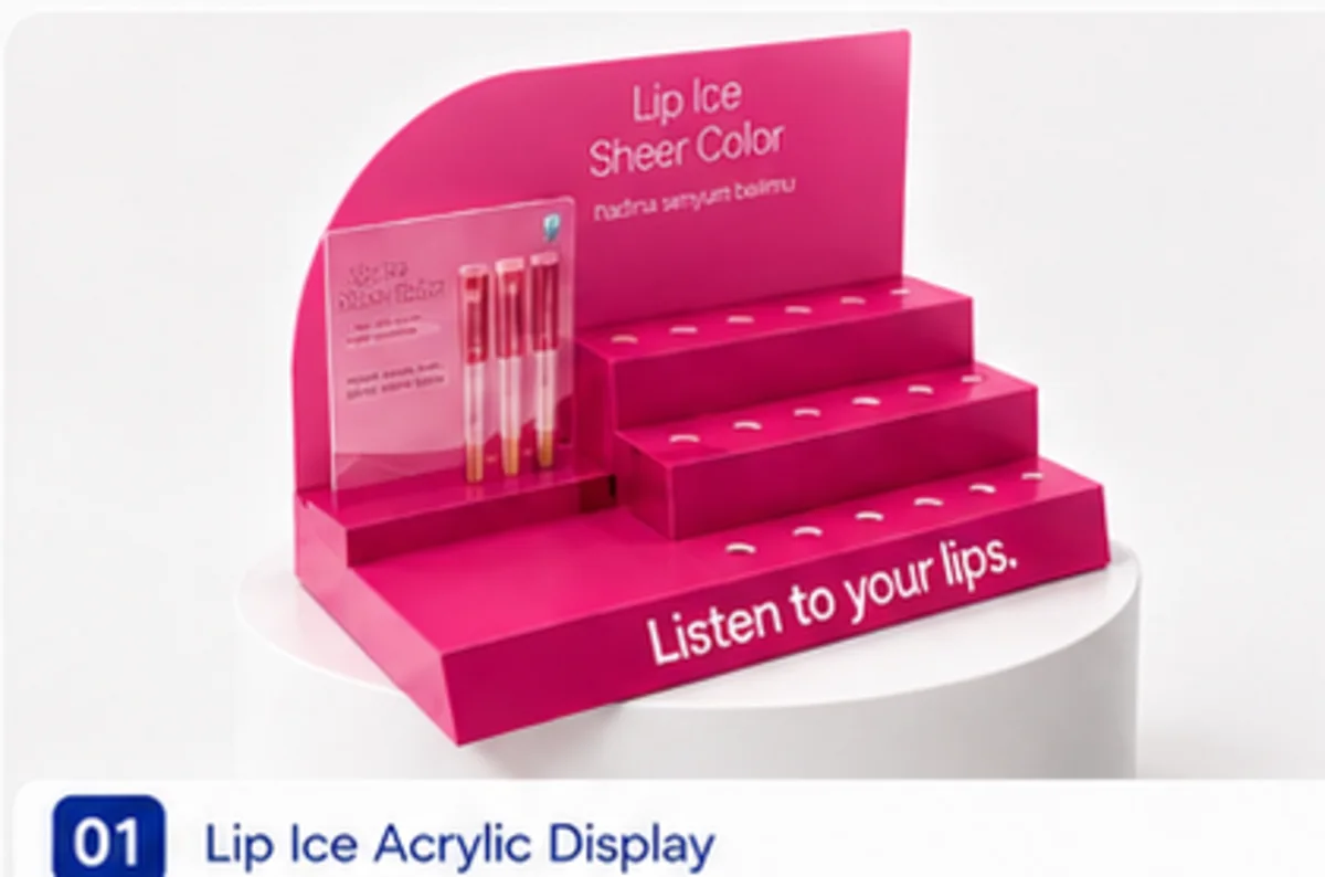 Lip Ice acrylic display untuk event activation