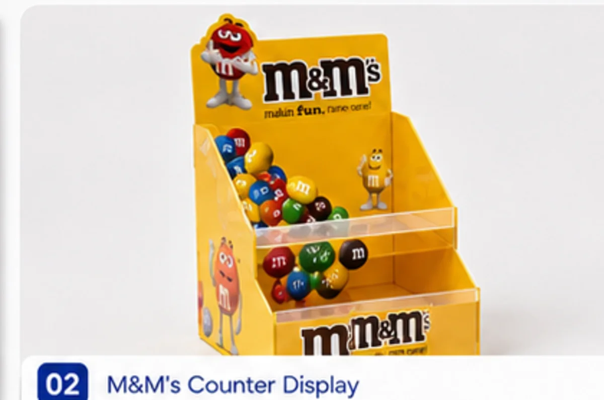 M&M's counter display