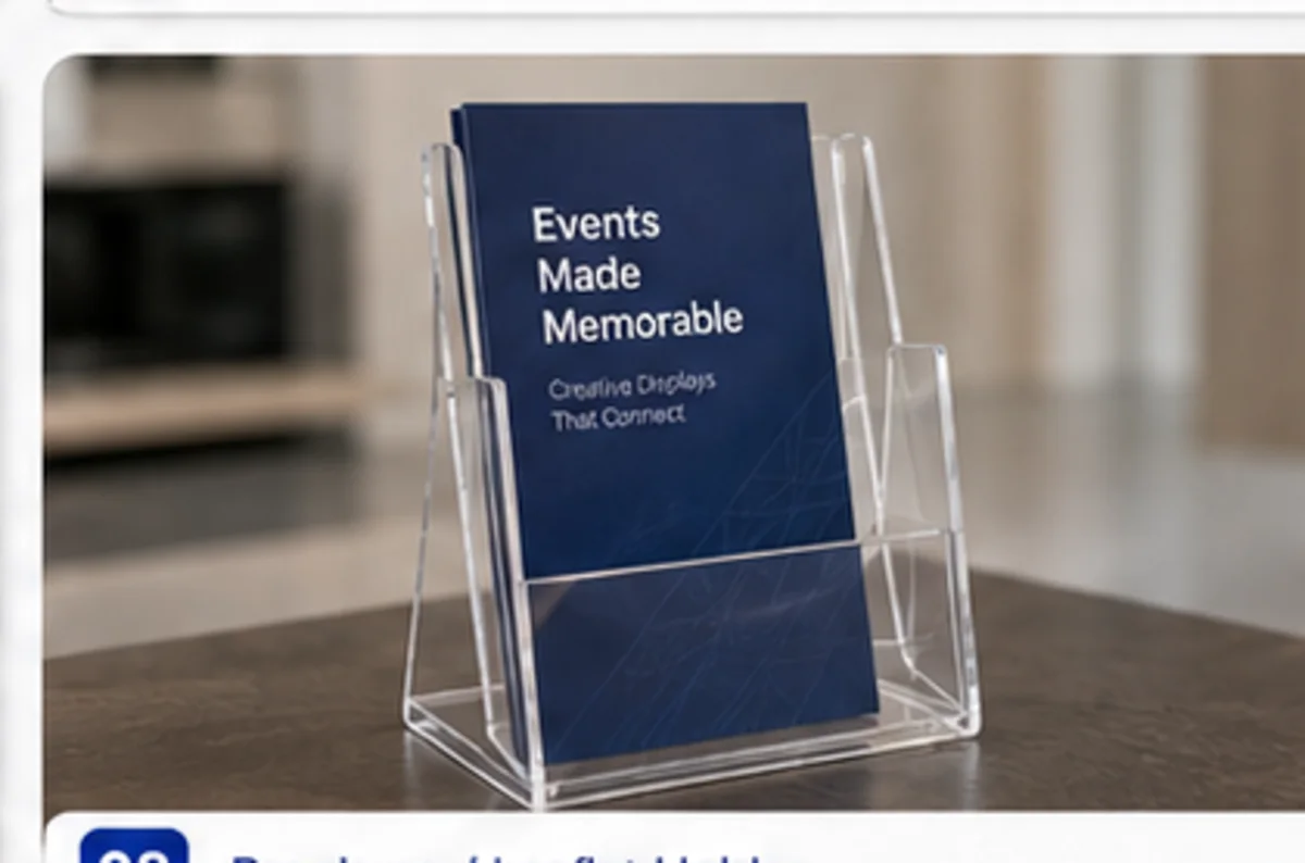 Brochure leaflet holder acrylic