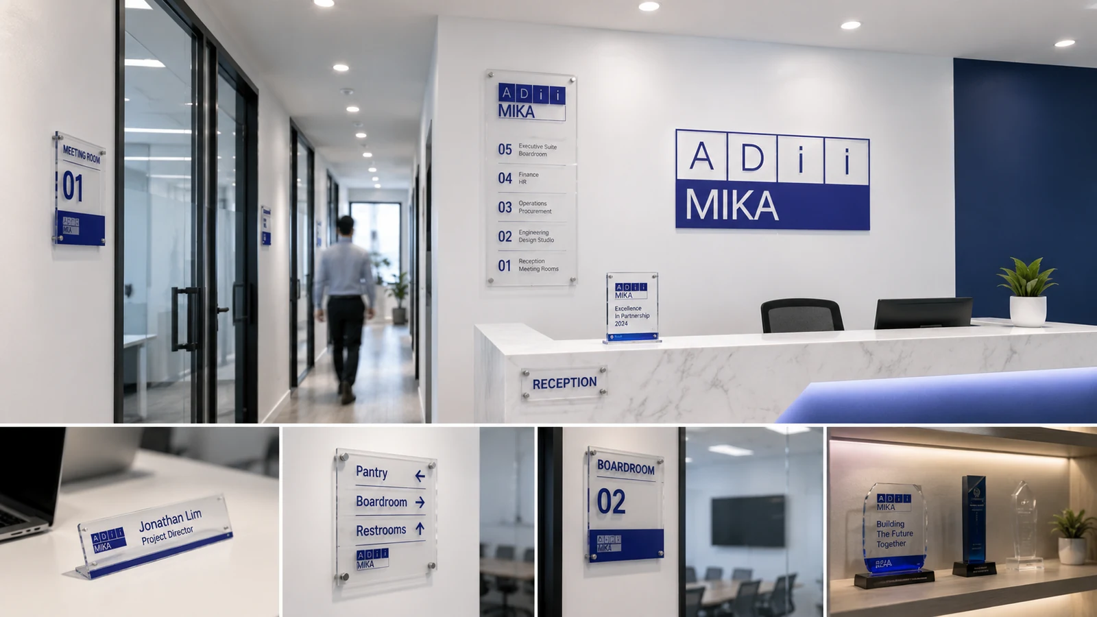 Corporate project proof Adiimika dalam konteks real office dan corporate environment