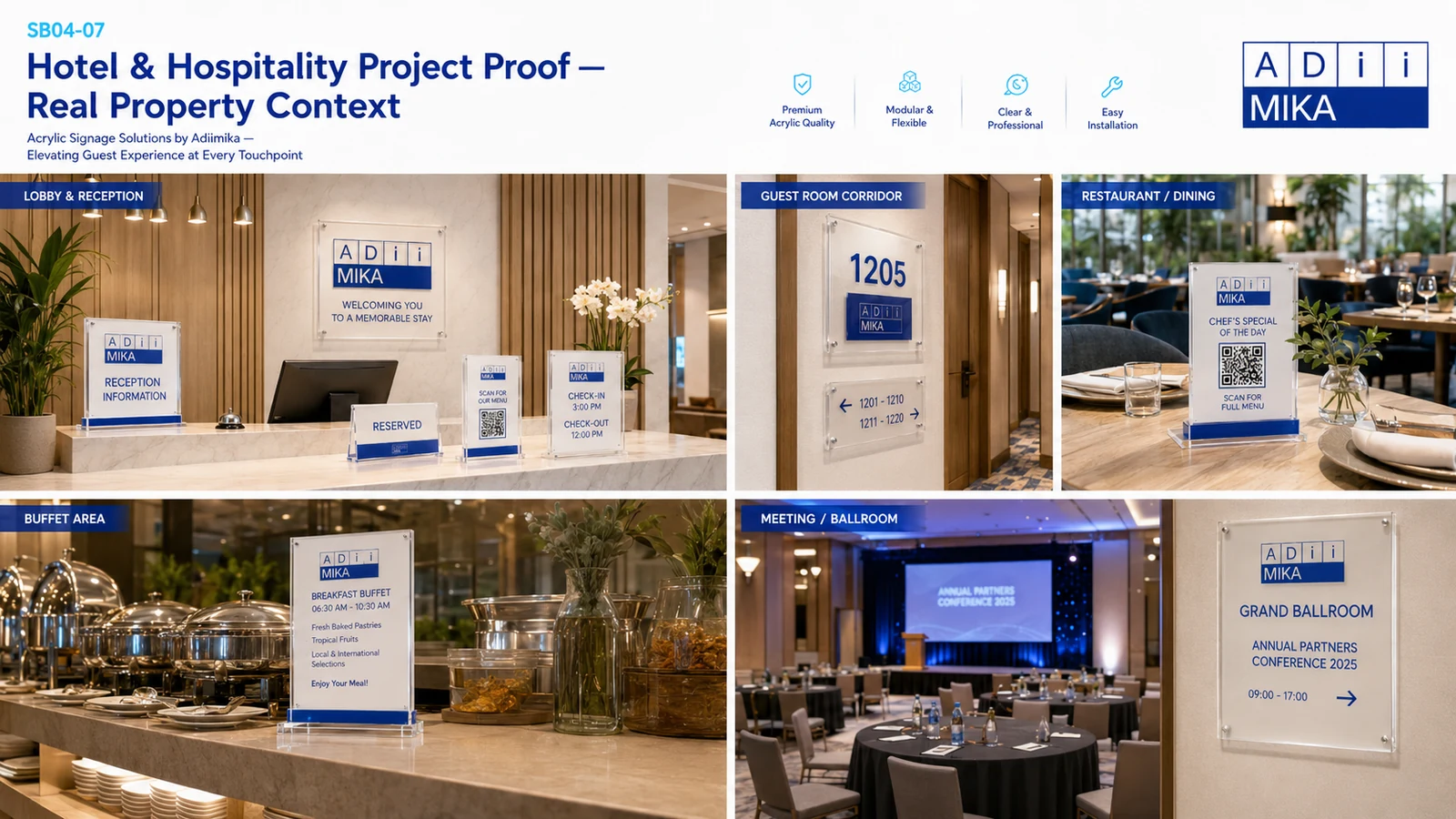 Hotel hospitality project proof Adiimika dalam real property context