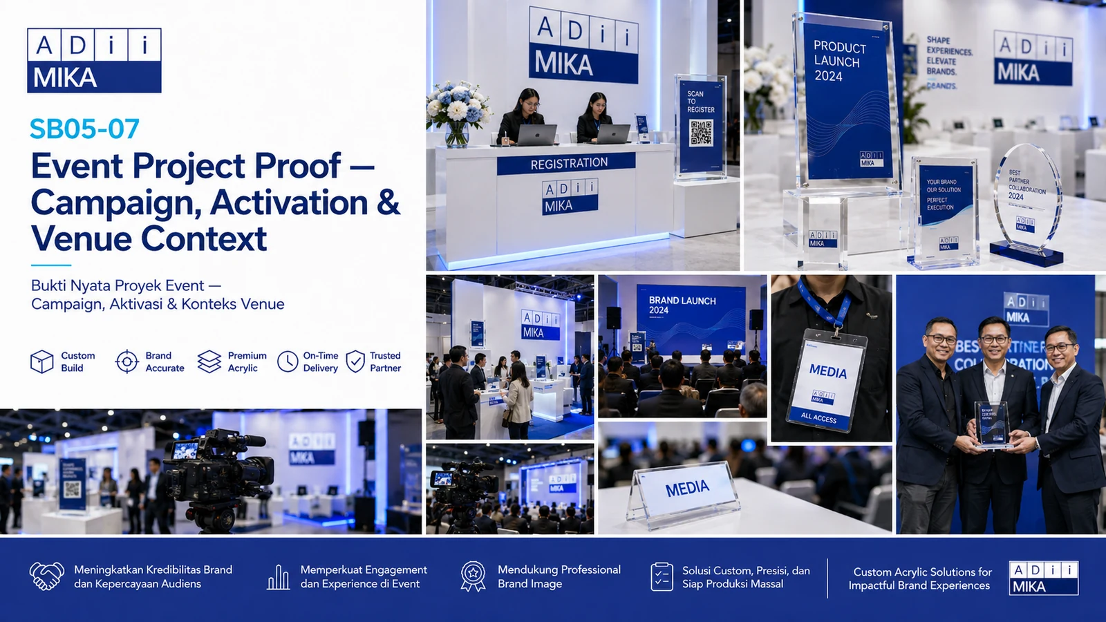 Event project proof Adiimika dalam konteks campaign brand activation dan venue